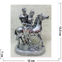 Фигурка Молодожены на коне из полистоуна (NS-0898) - фото 193963