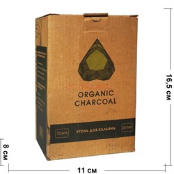 Премиум уголь для кальяна Organic Charcoal из апельсинового дерева 25 мм 72 кубика - фото 195334