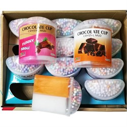 Слайм с шариками Chocolate Cup 12 шт/упаковка - фото 196774