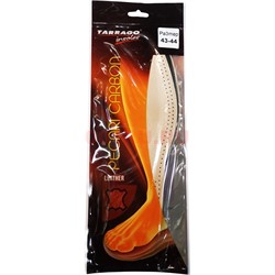 Стельки Tarrago Insoles кожаные Pecari Carbon угольные размер 43-44 - фото 198477