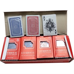 Карты игральные 54 карты LuckRoyal 12 шт/уп 144 шт/коробка - фото 204280