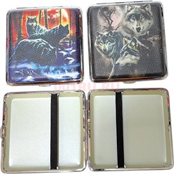Портсигар на 20 сигарет с рисунками в ассортименте - фото 214145