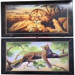 Нарды Большие кошки 60 см деревянные - фото 218353
