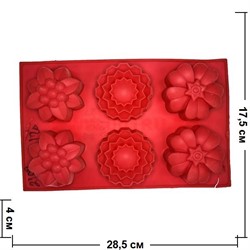 Форма для выпечки и заморозки (2108) силиконовая 17,5х28,5 цена за 120 шт, цвета в ассортименте - фото 46627