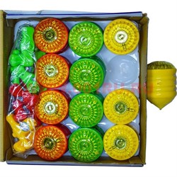 Игрушка "юла" цветная, цена за 12 шт - фото 47322