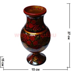 Ваза для цветов хохлома - фото 47719