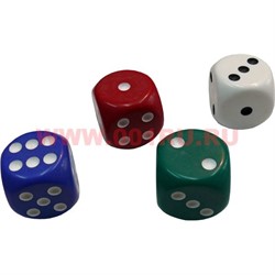 Кости игральные большие 3,5 см, цена за 1 штуку - фото 48438