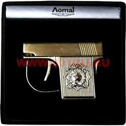 Зажигалка сувенирная газовая Lomai "Пистолет" золотой - фото 48631