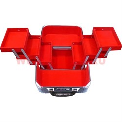 Шкатулка-автомат 3-ярусная металлическая 22*18*27 - фото 50001