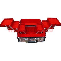 Шкатулка-автомат 3-ярусная металлическая 26*20*33 - фото 50054