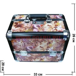 Шкатулка-автомат 3-ярусная металлическая 26*20*33 - фото 50055