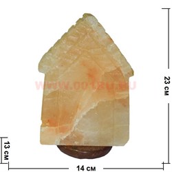 Лампа солевая "домик" большая 23 см с зарядкой USB - фото 51283