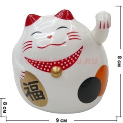 Кот Манэки-неко на батарейках 8 см, 192 шт/кор (цвет белый) - фото 52237