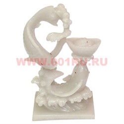 Статуэтка Рыбы белая 20 см - фото 52268