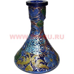 Колба для кальяна (цвета и рисунки в ассортименте) 25 см - фото 54879