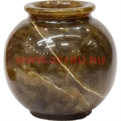 Ваза «шар» 4 дюйма из натурального камня "океаник" - фото 56373
