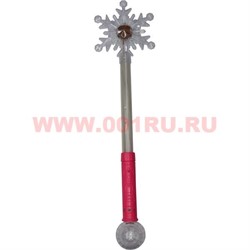 Палочка светящаяся Снежинка 54 см (3 режима) - фото 56842