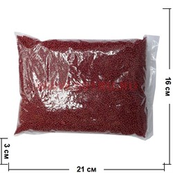Бусы для рукоделия 4 мм "красные" 500 гр - фото 59372