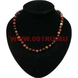 Бусы из сердолика 8 мм - фото 61195