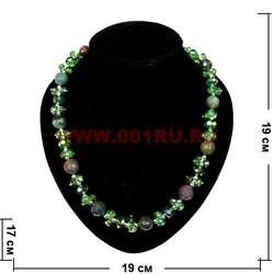 Бусы из яшмы и циркония - фото 61266