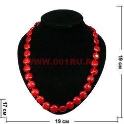 Бусы из коралла круглые 60 см длина 12 мм диаметр - фото 61274
