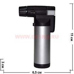 Зажигалка газовая трубочная (горелка) «3 цвета» 12 шт/бл - фото 61492
