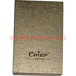 Зажигалка бензиновая Chief «синяя» рисунки в ассортименте - фото 61983