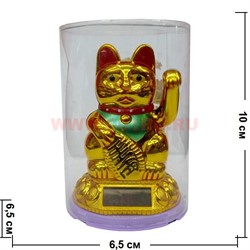 Кот Манеки-неко на солнечных батарейках 10 см - фото 63417