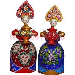Музыкальная статуэтка "Девушка с самоваром" 23 см в ассортименте - фото 65110