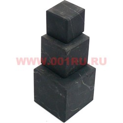 Кубик неполированный из натур.шунгита 5 см - фото 65947