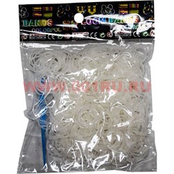 Резинки Loom Bands "белые" 600 шт, цена за 12 уп - фото 67302