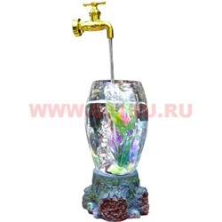 Аквариум с краном 54 см (для настоящих рыб) - фото 67579
