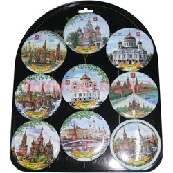Магнит на холодильник (М-055) 10 шт "Москва" цена за 12 шт - фото 69217