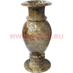 Ваза из черного оникса (5х12) 30 см - фото 69223
