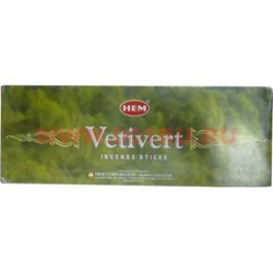 Благовония HEM Vetivert (Ветивер) 6шт/уп, цена за уп - фото 69402