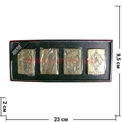 Зажигалка бензиновая "Черепа Skull Market" цена за 4 шт - фото 70001