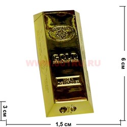 Зажигалка "Слиток золота" малая 25 штук в блоке - фото 74268