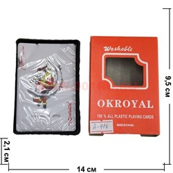 Карты пластиковые OKROYAL 54 карты 144 шт/кор - фото 75451