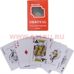 Карты пластиковые OKROYAL 54 карты 144 шт/кор - фото 75452