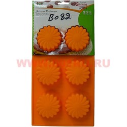 Силиконовая форма для выпечки (B-082) цена за коробку из 72 шт, цвета в ассортименте - фото 76047