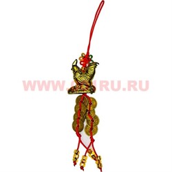 Подвеска Петух под бронзу с монетками Символ 2017 года - фото 76250