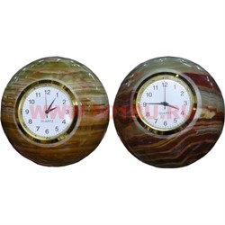 Часы из оникса "Шар" 6см (2,5 дюйма) - фото 76644