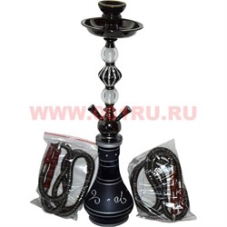 Кальян на 2 трубки средний (35009R) 52 см, цвета в ассортименте - фото 80748