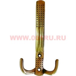Крючок мебельный трехрожковый (11) цвет медь 30 шт/упаковка - фото 81049