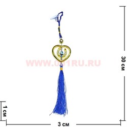 Амулет для машины от сглаза (1070) Подкова и сердце цена за уп из 12шт - фото 82165