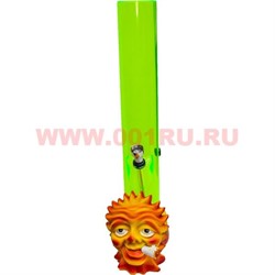 Бонг акриловый с фигуркой 33 см цвета и формы в ассортименте - фото 82871