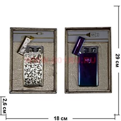 Зажигалка USB разрядная Jin Lun «двойной разряд» цвета разные - фото 83087