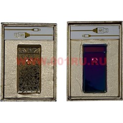 Зажигалка USB разрядная Jin Lun «двойной разряд» цвета разные - фото 83088