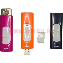 Зажигалка USB Rock цветная (15 шт/бл) цена за 1 шт - фото 83635