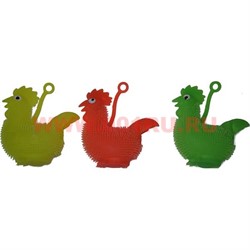 Игрушка на резинке светящася «петух» символ года 24 шт/уп - фото 83759